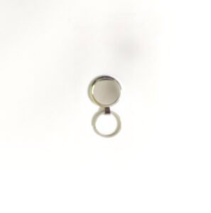 Round Metal Keychain SILVER TGKEY008