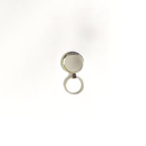 Round Metal Keychain SILVER TGKEY008