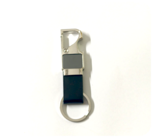 Buckle Keychain with Strap and Metal Round TGKEY002