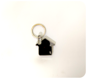 House shaped Metal Keychain TGKEY004
